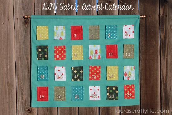DIY Fabric Advent Calendar by Laura’s Crafty Life