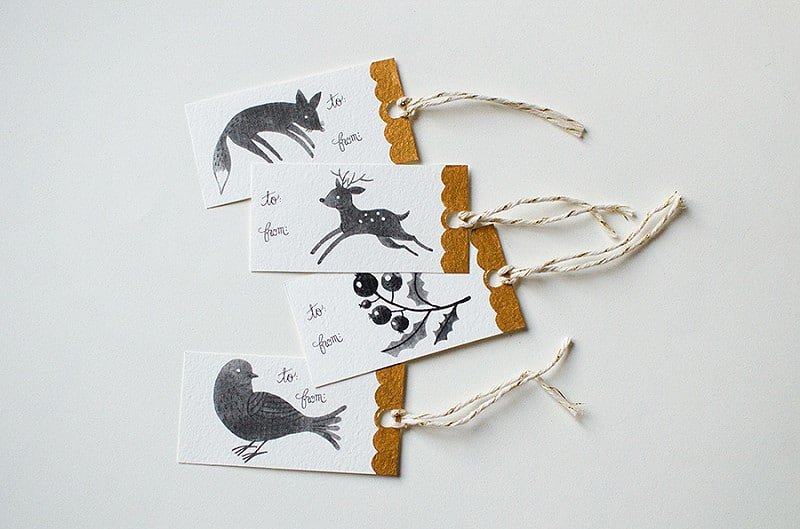 DIY Gift Tags + Free Printable by Oana Befort