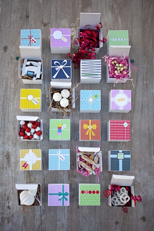 Free Printable Advent Calendar Boxes by You Are My Fave