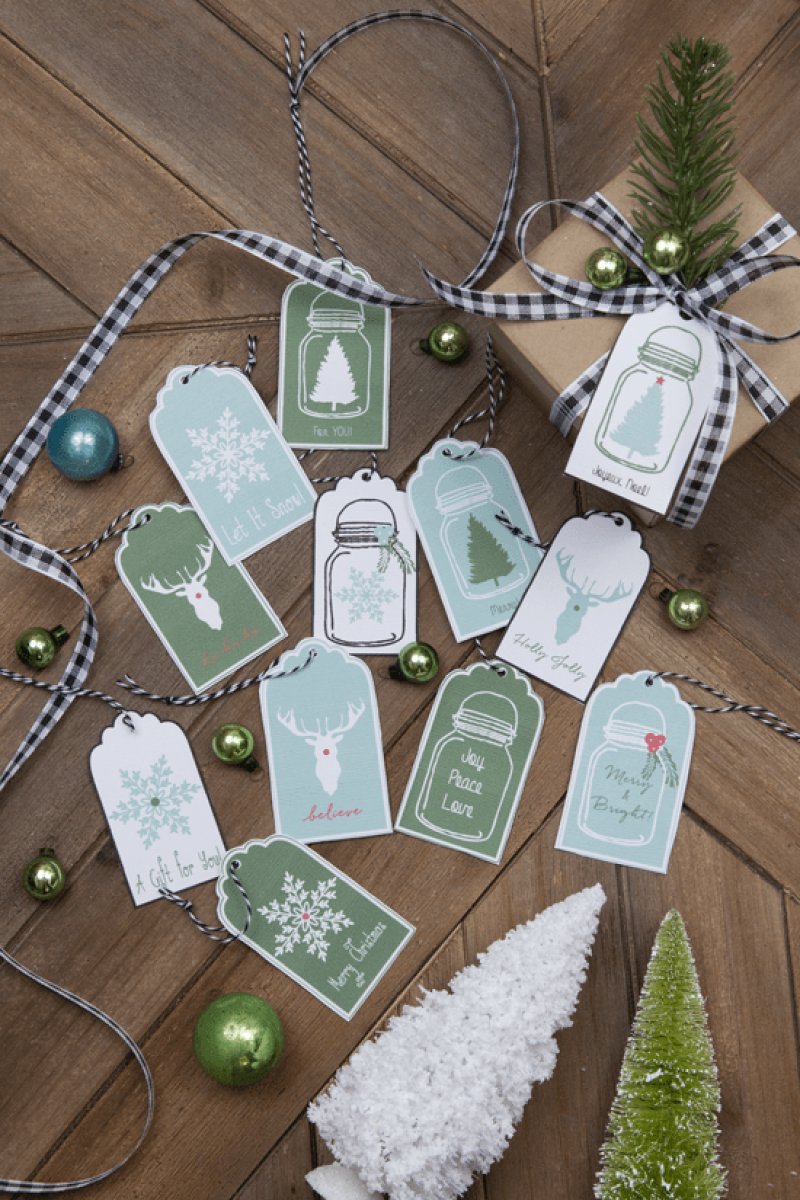 Free Printable Holiday Gift Tags by Finding Home Farms