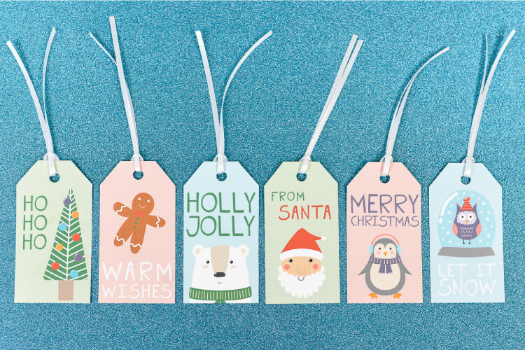 Printable Cute Christmas Tags – Hey Let’s Make Stuff