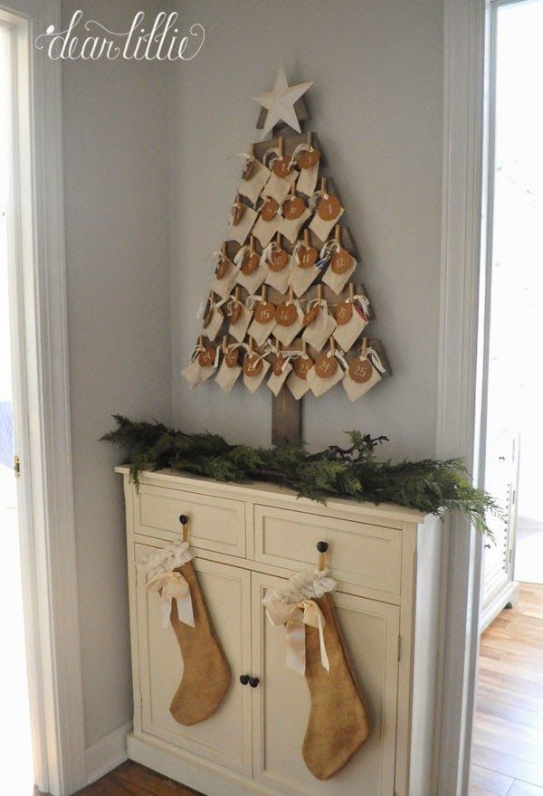 Wooden Tree Advent Calendar