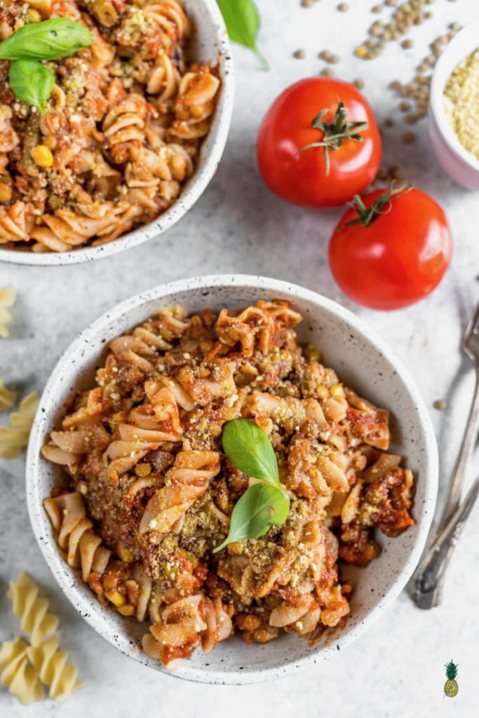 Rice Cooker Pasta with Lentils by Sweet Simple Vegan