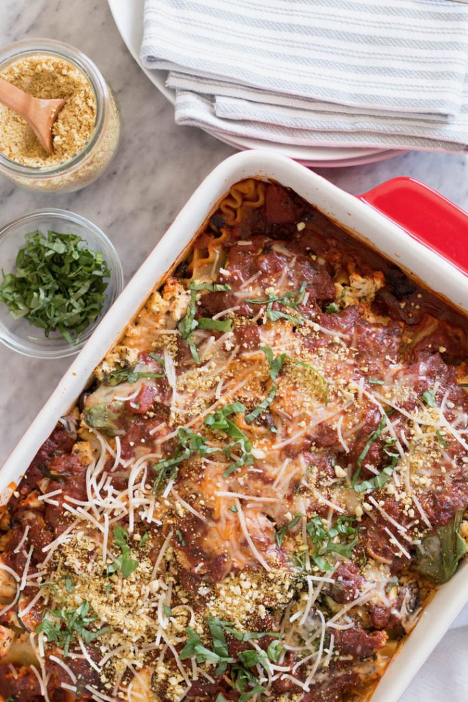 Vegan Lasagna with Herbed Tofu Ricotta by Nutritious Vida