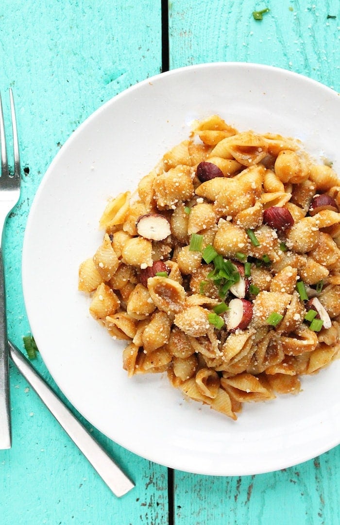 Vegan Pumpkin Alfredo with Roasted Hazelnuts by My Darling Vegan