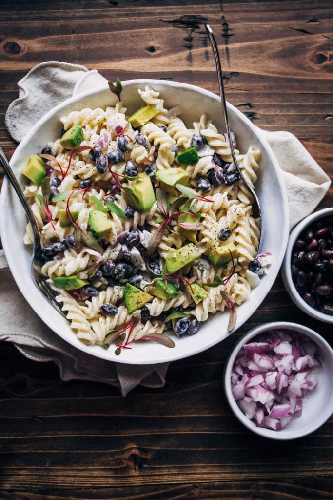 Vegan Ranch Pasta Salad by Well and Full