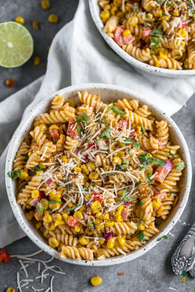 Vegan Street Corn Pasta Salad by Sweet Simple Vegan