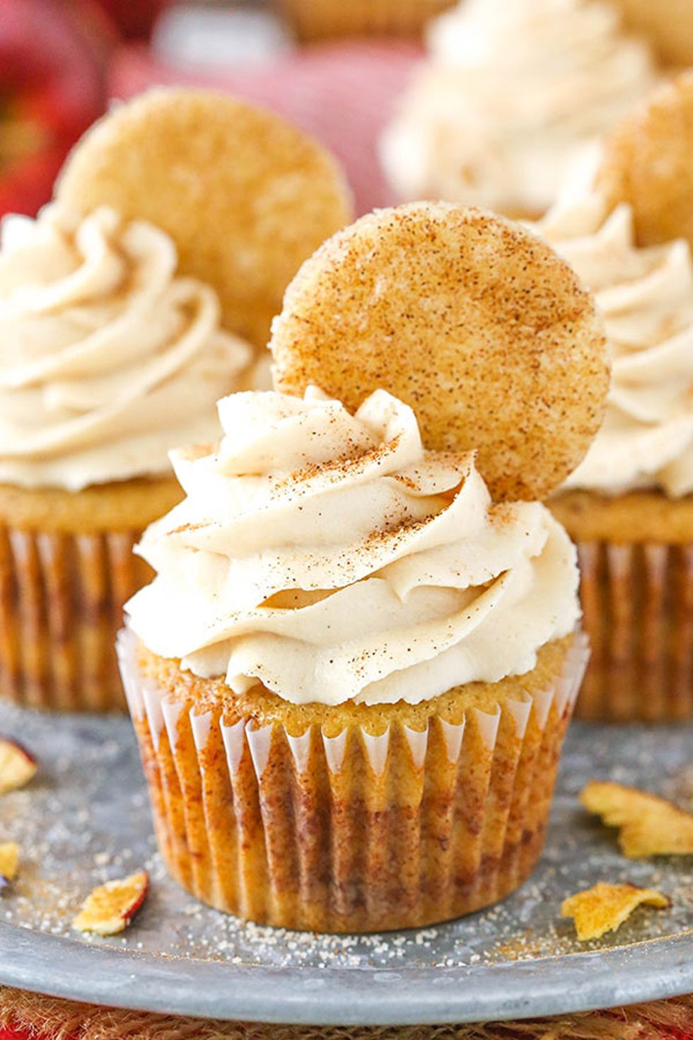 Apple Snickerdoodle Cupcakes.