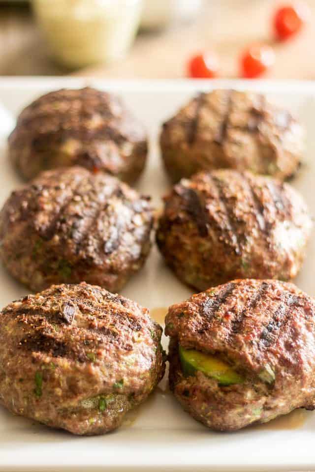 Avocado Stuffed Burgers from The Healthy Foodie