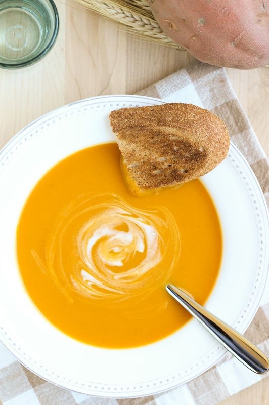 Butternut Squash and Sweet Potato Soup.