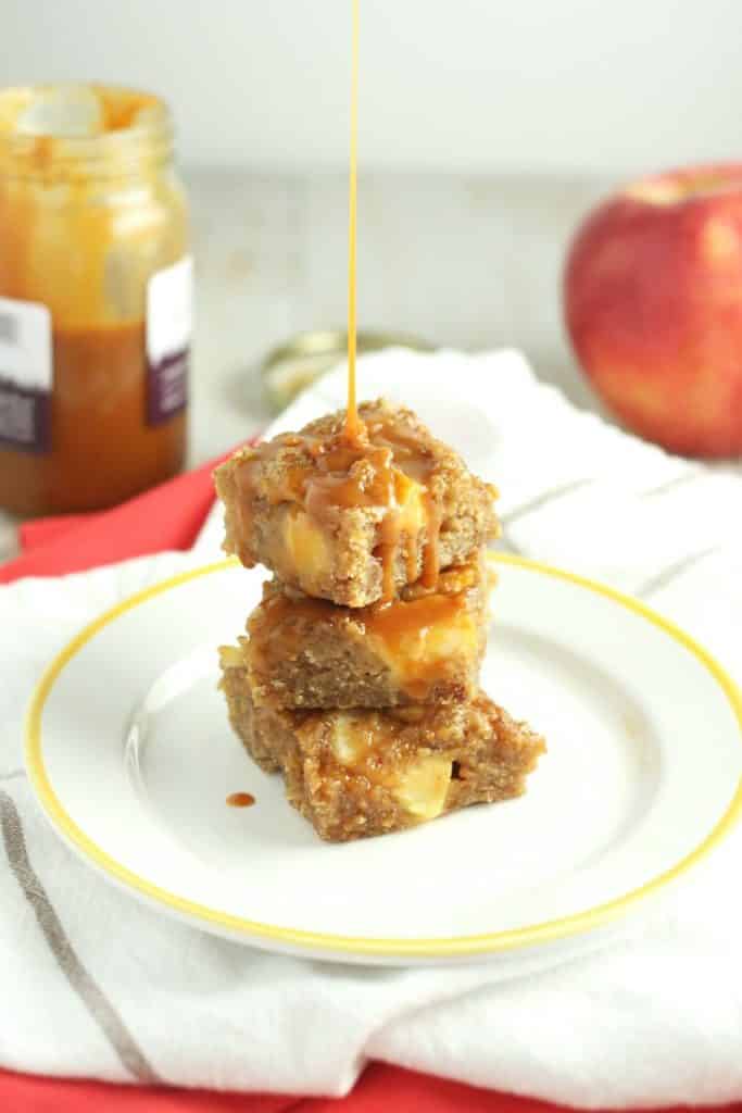 CARAMEL APPLE BLONDIES BY 24 CARROT LIFE