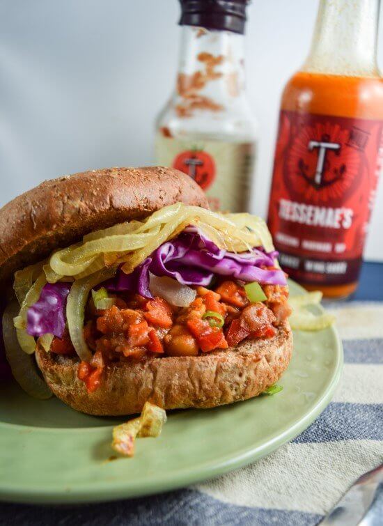 CHICKPEA SLOPPY JOES BY YUP, IT’S VEGAN.