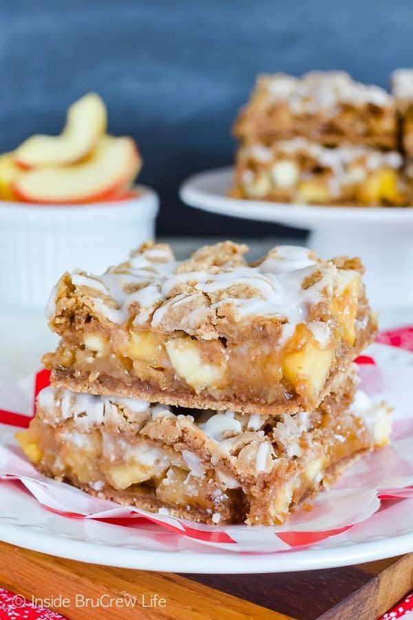 Caramel Apple Bars.