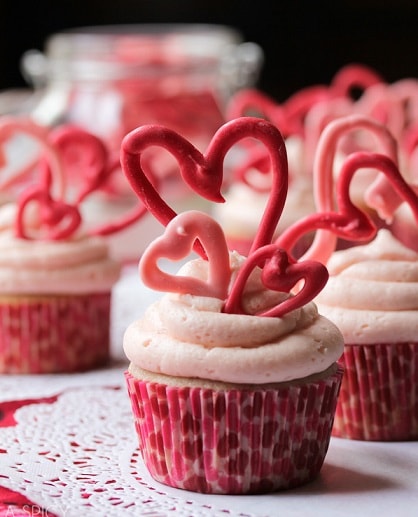 Cherry Buttermilk Cupcakes.