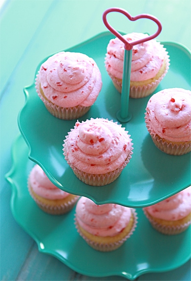 Cherry Vanilla Cupcakes for Valentine’s Day