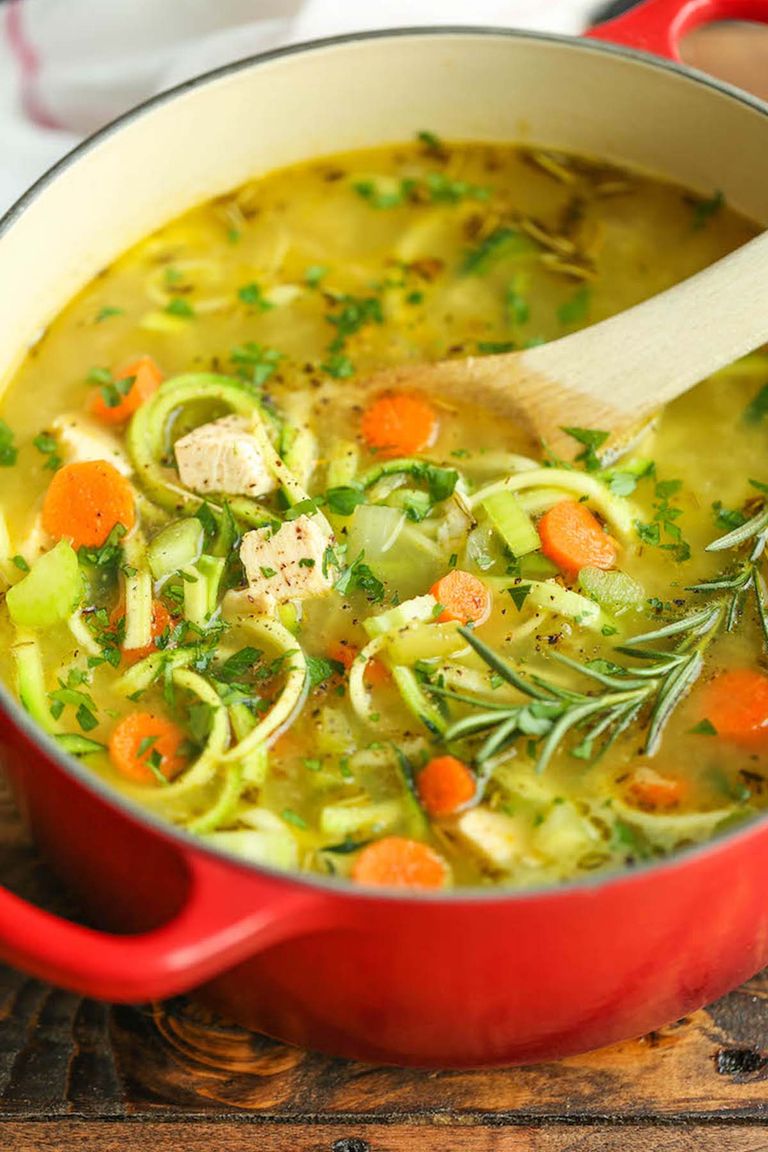 Chicken Zoodle Soup.
