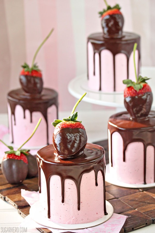 Chocolate Covered Strawberry Cake.