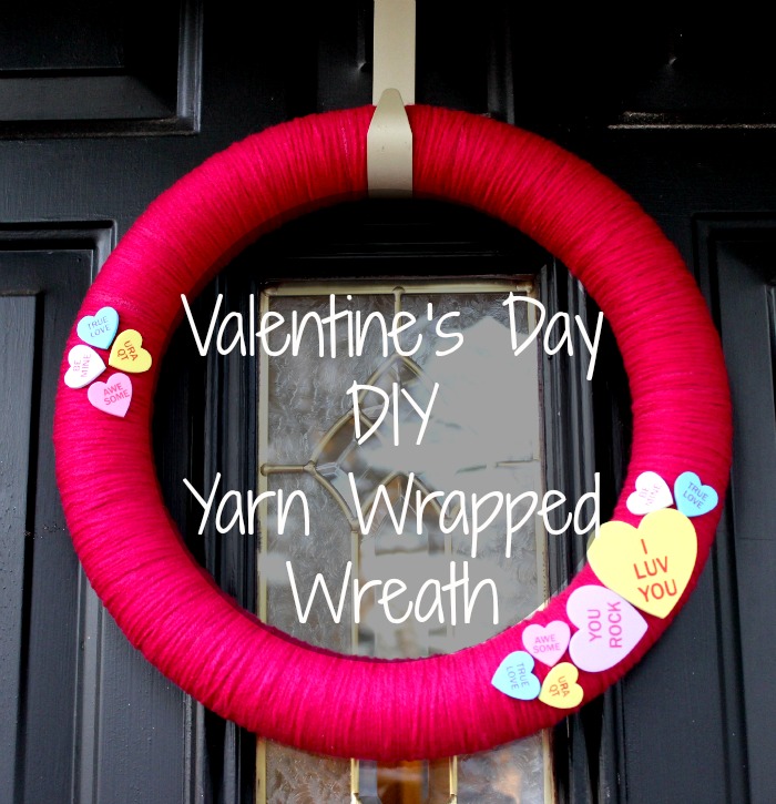 Conversation Heart Valentine’s Day Wreath from Mohans Rule