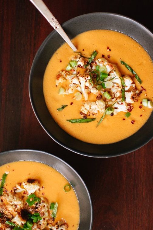 Curried Cauliflower Soup.