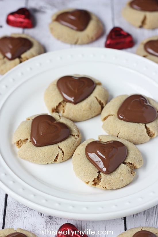Double Peanut Butter Blossom Cookies.