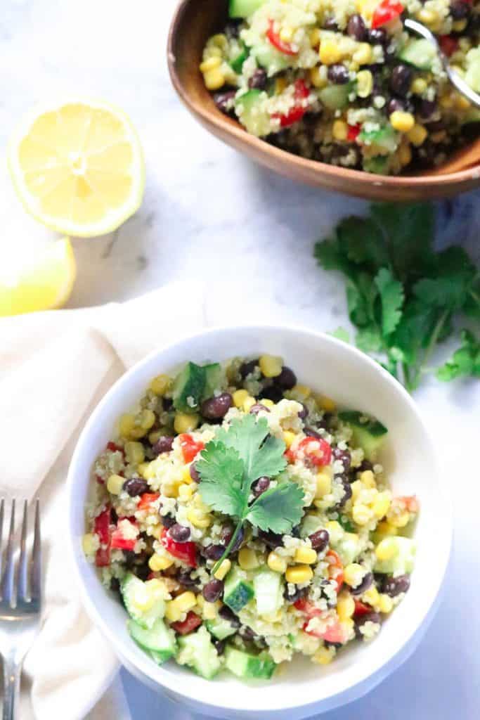 EASY MEXICAN QUINOA SALAD BY VEGAN BLUEBERRY