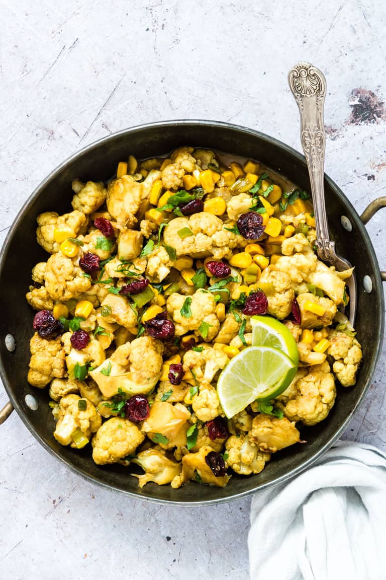 EASY ONE PAN CAULIFLOWER CURRY BY RECIPES FROM A PANTRY