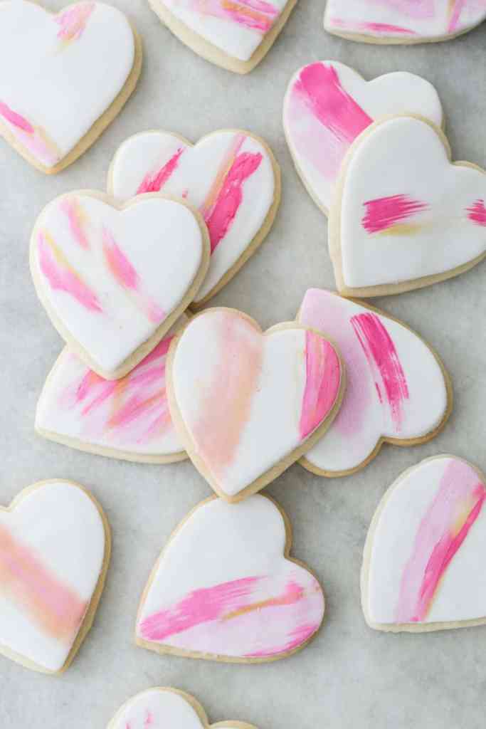 Easy Brushstroke Sugar Cookies.