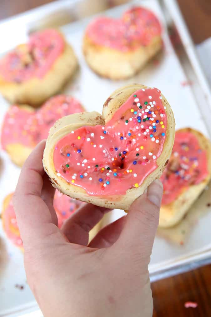 Easy Heart Shaped Cinnamon Rolls via It’s Always Autumn