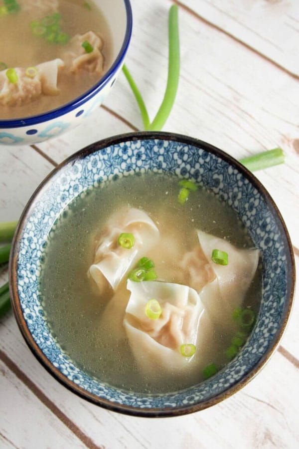 Easy Wonton Soup from Caroline’s Cooking!