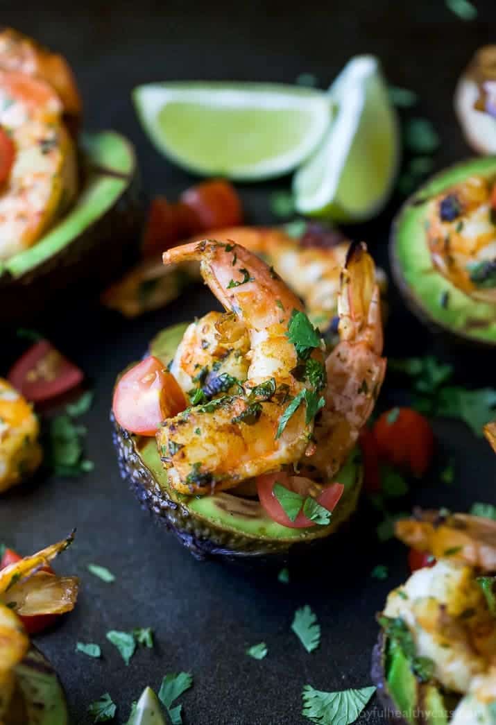 Grilled Cilantro Lime Shrimp from Joyful Healthy Eats