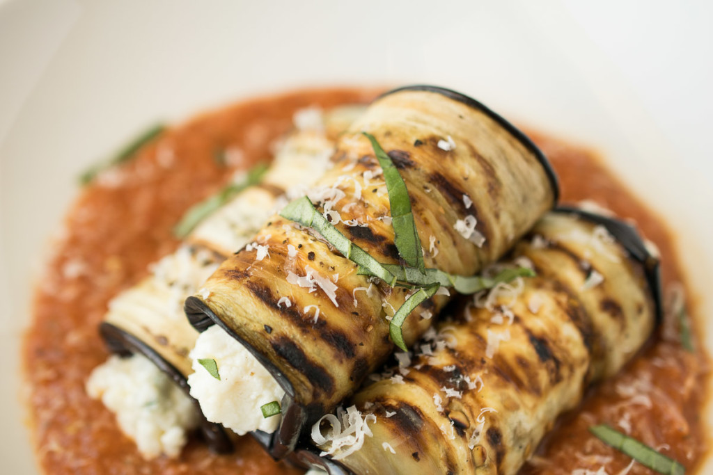 Grilled Eggplant Rollatini from Culinary Ginger
