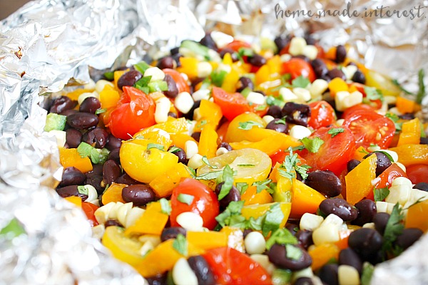 Grilled Foil Packet Summer Salad by Home. Made. Interest.