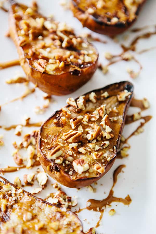 Grilled Pears with Cinnamon Drizzle from A House in the Hills