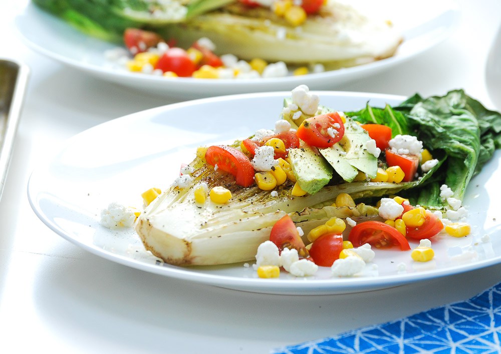 Grilled Romaine Salad by Life is But a Dish