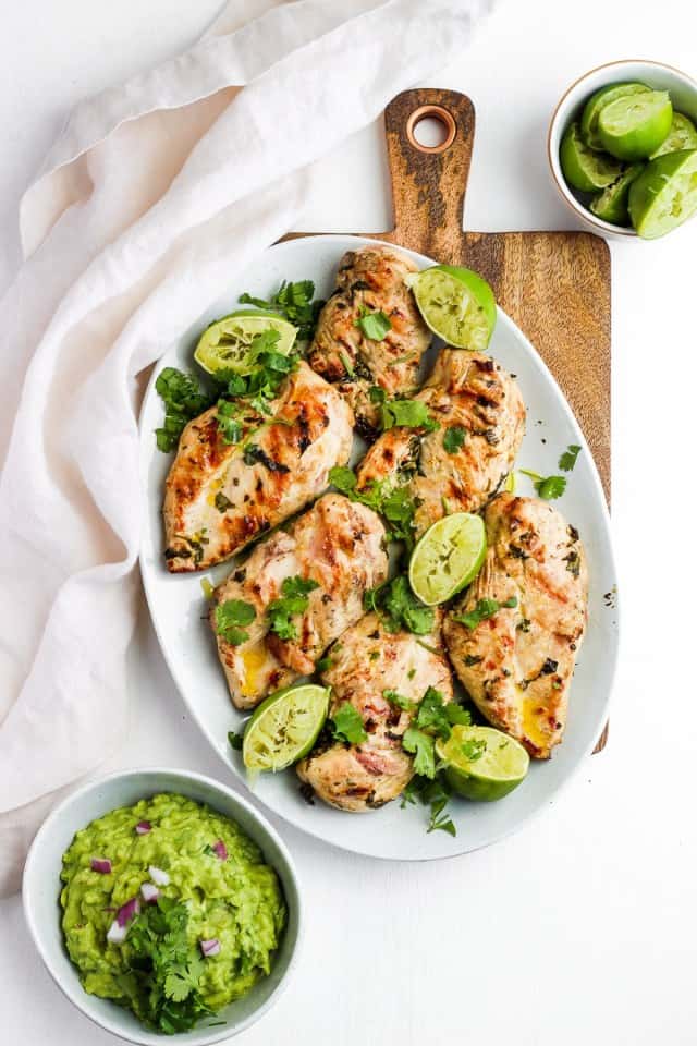 Grilled Weeknight Cilantro Lime Chicken from The Wooden Skillet