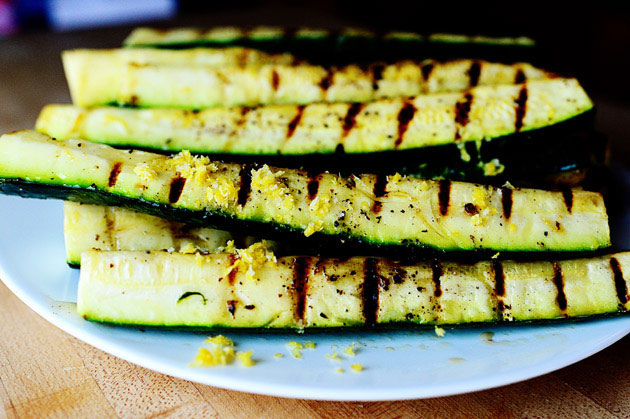Grilled Zucchini with Yummy Lemon Salt from The Pioneer Woman