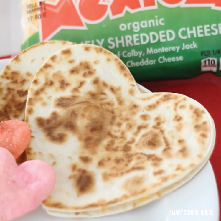 Heart Shaped Quesadillas