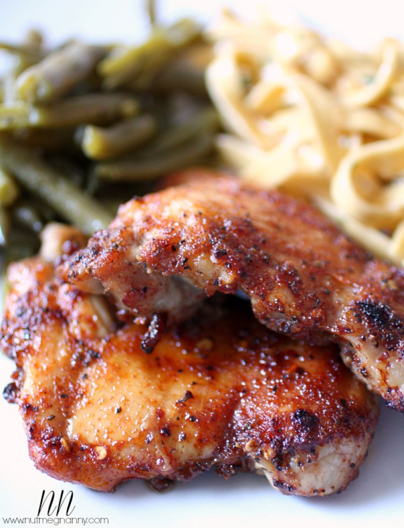 Honey Spiced Chicken via The Nutmeg Nanny