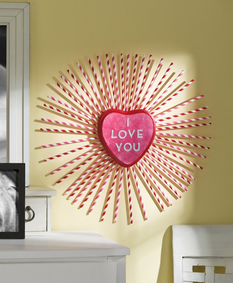 I Love You Straw Wreath From Mod Podge Rocks