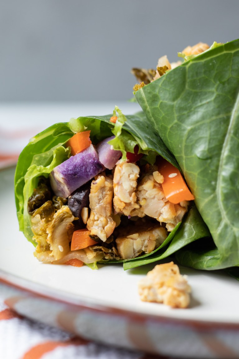 KIMCHI-MARINATED TEMPEH WRAPS BY MY QUIET KITCHEN