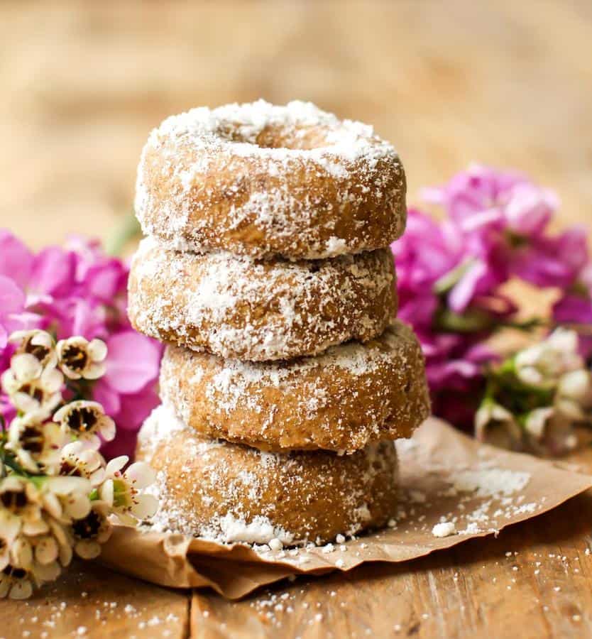 Mini Powdered Donuts.