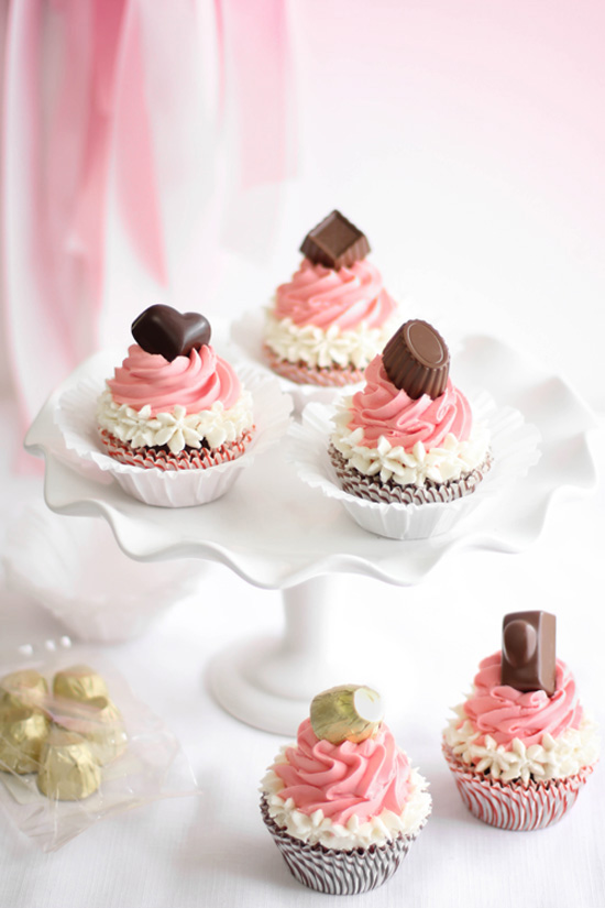 Neapolitan Bonbon Cupcakes