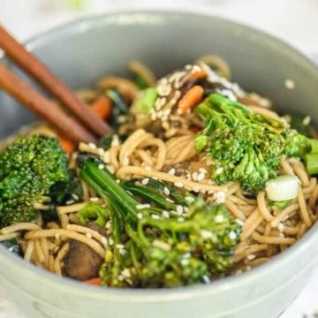 Noodle Bowl – Easy, Vegan, Gluten Free