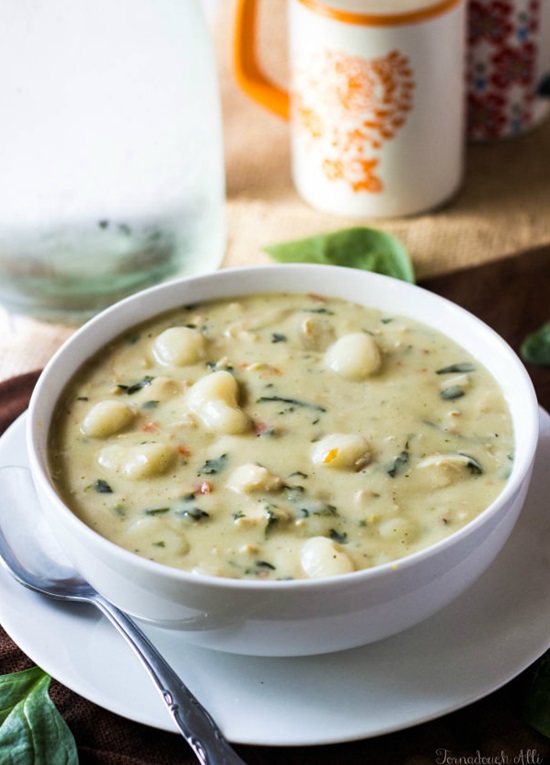 Olive Garden Chicken Gnocchi Soup.