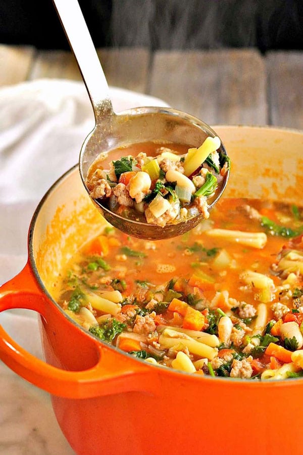 Pasta e Fagioli from Pinch and Swirl