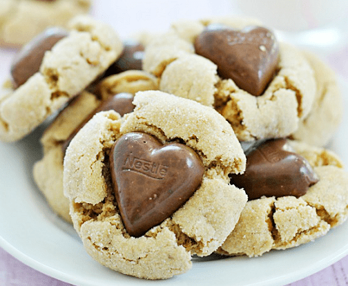 Peanut Butterfinger Blossoms.