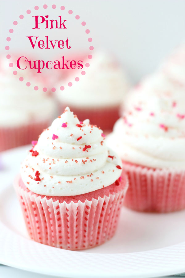 Pink Velvet Cupcakes