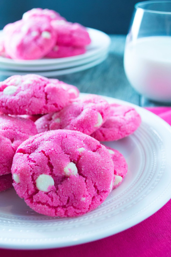 Pink sugar cookies from Pack Momma