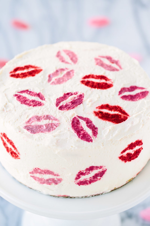 Pucker Up Cake. Valentine’s Day Cake Recipes