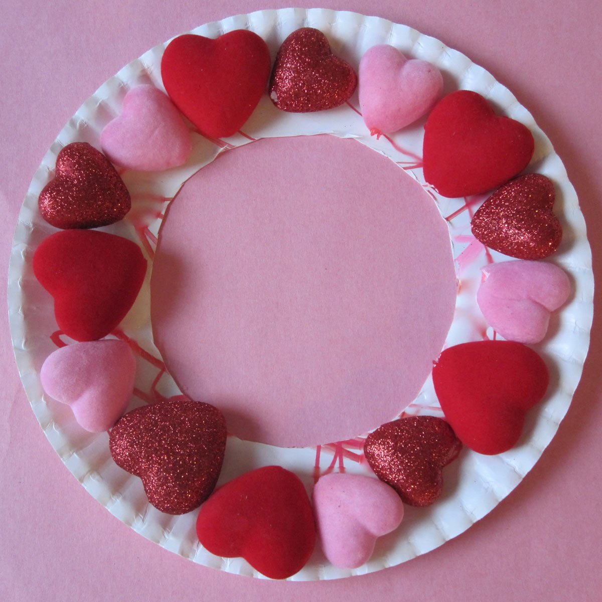 Puffy Heart Wreath.